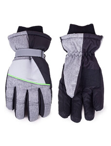 Yoclub Dětské zimní lyžařské rukavice REN-0304C-A150 Grey