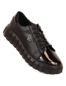 Helios Černé kožené boty Filippo W PAW365