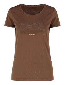Volcano T-Shirt T-ZARI L02039-W23 Káva