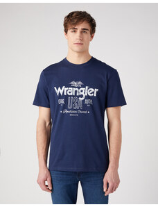 Pánské tričko Wrangler 112341142 W70PEE114 Americana tee navy