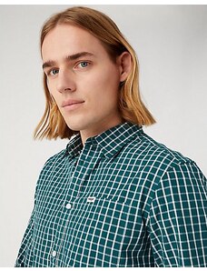 jetmarova.cz Pánská košile Wrangler 112341054 1 pocket shirt deep teal green