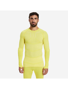 KIPSTA Spodní fotbalové tričko s dlouhým rukávem Keepdry 500 žluté