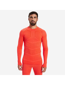 KIPSTA Spodní fotbalové tričko s dlouhým rukávem Keepdry 500 oranžové