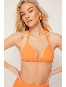 Trendyol Orange Triangle Bikini Top