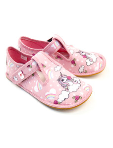 EF barefoot papuče 395 Pink Unicorn
