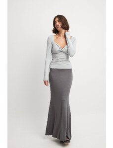 NA-KD x Zoe Liss Soft Line Maxi Skirt