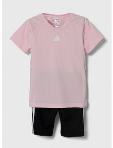 Dětská souprava adidas růžová barva