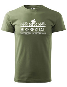 Super plecháček Pánské tričko s potiskem Bikesexual