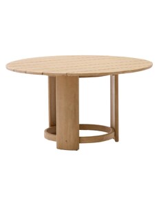 Dřevěný zahradní jídelní stůl Kave Home Xoriguer 140 cm