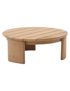 Dřevěný zahradní konferenční stolek Kave Home Xoriguer 90 cm