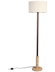 Béžová bavlněná stojací lampa DUTCHBONE JACKSON 156 cm