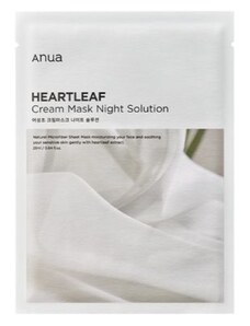 ANUA - HEARTLEAF CREAM MASK NIGHT SOLUTION - Zklidňující pleťová maska na suchou a citlivou pleť 25 ml