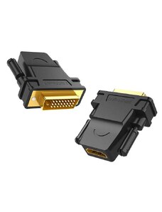 Ugreen HDMI (samice) - DVI 24+1 (samec) adaptér FHD 60 Hz černý (20124)