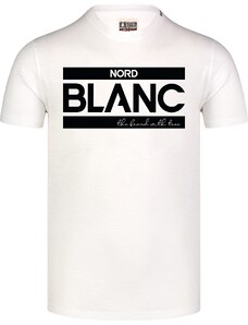 Nordblanc Bílé pánské bavlněné tričko BLANC