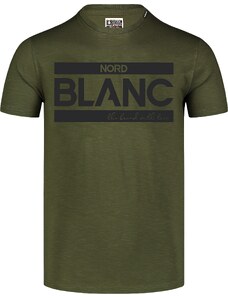 Nordblanc Khaki pánské bavlněné tričko BLANC