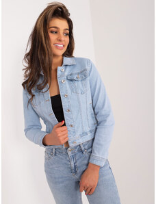 B.S. Jeans SVĚTLE MODRÁ DŽÍNOVÁ BUNDA -LIGHT BLUE Denim vzor