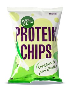Big Boy Proteinové Chipsy 50 g smetana jarní cibulka