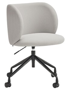 Světle šedá čalouněná kancelářská židle Teulat Mogi