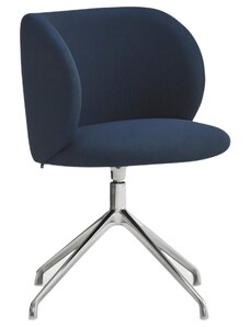 Modrá čalouněná konferenční židle Teulat Mogi II.