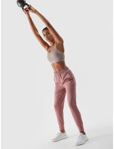 4F Dámské sportovní rychleschnoucí kalhoty - pudrově růžové