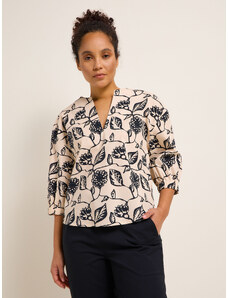 LANIUS Blouse with v-neck (GOTS)