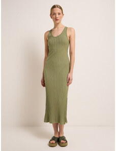 LANIUS Maxi dress in ribbed look