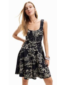 Dámské šaty DESIGUAL 24SWVK09 2000 VEST_TUALLY 2000 BLACK