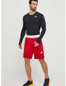 Tréninkové šortky adidas Performance červená barva, DY6603