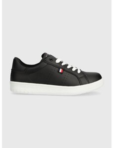 Dětské sneakers boty Tommy Hilfiger černá barva