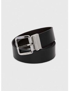 Oboustranný kožený pásek Calvin Klein pánský, černá barva, K50K509962