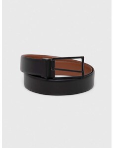 Oboustranný kožený pásek Calvin Klein pánský, černá barva, K50K511564