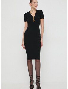 Šaty Elisabetta Franchi černá barva, mini, AM62S41E2