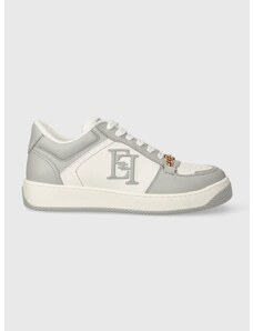 Kožené sneakers boty Elisabetta Franchi šedá barva, SA54G41E2