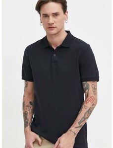 Polo tričko Hollister Co. černá barva