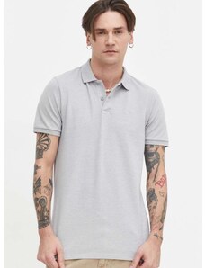 Polo tričko Hollister Co. šedá barva