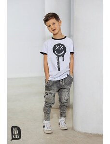 Chlapecké soft jeans kapsáče All for kids šedé