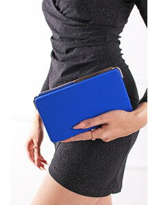 Paris Style Modrá společenská clutch kabelka Queeny