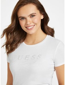 Guess dámské tričko Sallie bílé s logem