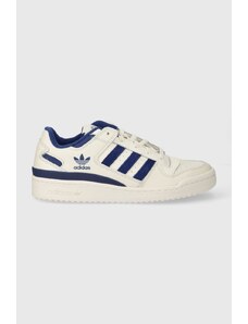 Kožené sneakers boty adidas Originals Forum Low CL bílá barva, IG3777