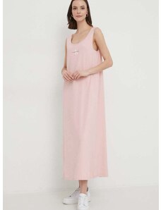 Šaty Calvin Klein Jeans růžová barva, maxi