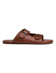 Ahinsa shoes Dámské barefoot nazouvací sandály Brown
