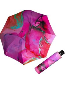 Dámský skládací deštník Magic Marble Pink Doppler 744865M01 - růžový