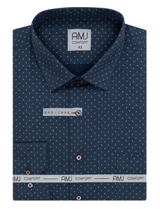 Pánská košile dlouhý rukáv AMJ VDBP 1335 Classic Fit Comfort Prodloužená