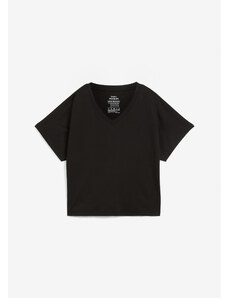 bonprix Základní boxy triko z těžšího bavlněného materiálu Černá