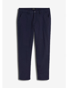 bonprix Essential Regular Fit Chino kalhoty s organickou bavlnou, Straight Modrá