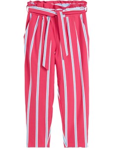 bonprix Dívčí žerzejové kalhoty s organickou bavlnou Pink