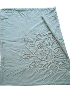 bonprix Denní deka s tkanou aplikací Zelená