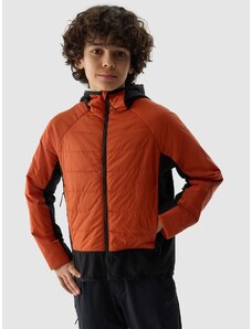 4F Chlapecká péřová treková bunda s výplní ze syntetického peří - červená