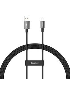 Baseus Superior Series SUPERVOOC USB-A na USB-C 65W kabel 1m černý