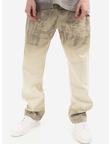Kalhoty A-COLD-WALL* Dye Tech béžová barva, pánské, ACWMJS004.